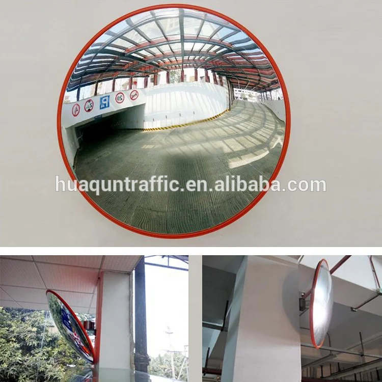 Aging Resistant 60cm Parking Lots Convex Mirror Indoor