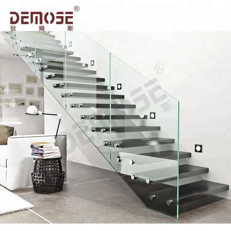 
DEMOSE simple glass and wood staircases 