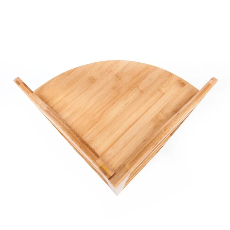 Bamboo 3 Tier Corner Shelf for Living Room Bathroom Kitchen