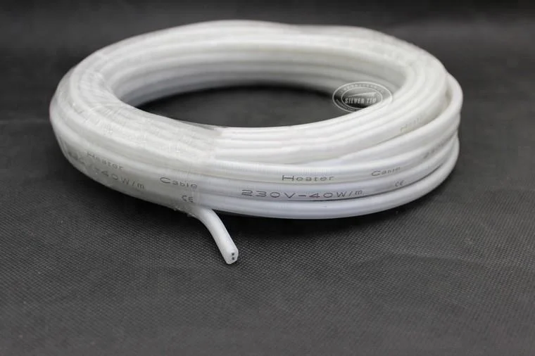 30 Вт/м постоянной мощности силиконовой резины водоотводная труба Размораживание нагревательный провод кабель