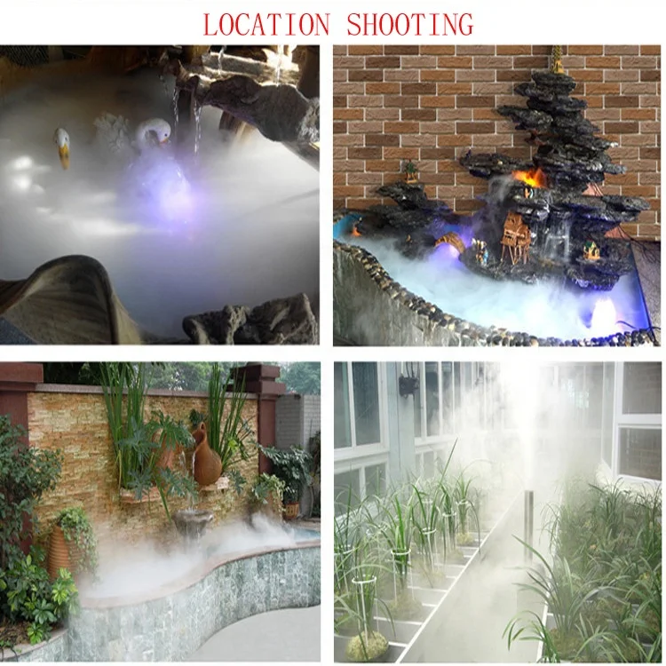 
12 Heads Garden Ultrasound Atomizer Water Cooling System Cool Mist Humidifier Ultrasonic Mist Maker 