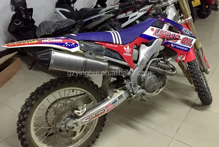 Titanium performance exhaust system for motorcycle CRF250/450 2013