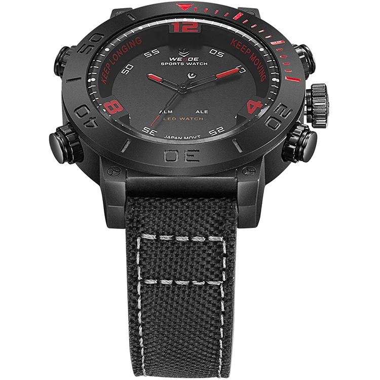 OEM Custom logo high quality nylon strap 3 atm water resistant private label luxury watch waterproof for men