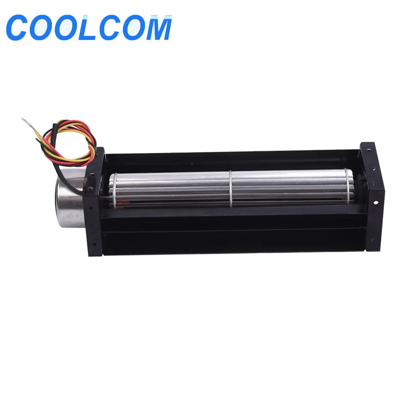 coolcom low noise and large fireplace dc cross flow air cooling fan