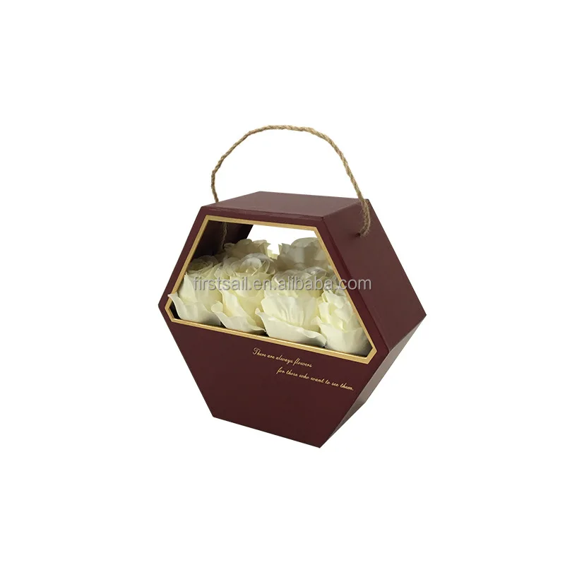 valentines day gifts flower head preserved fresh flower delivery boxes/long stem roses box