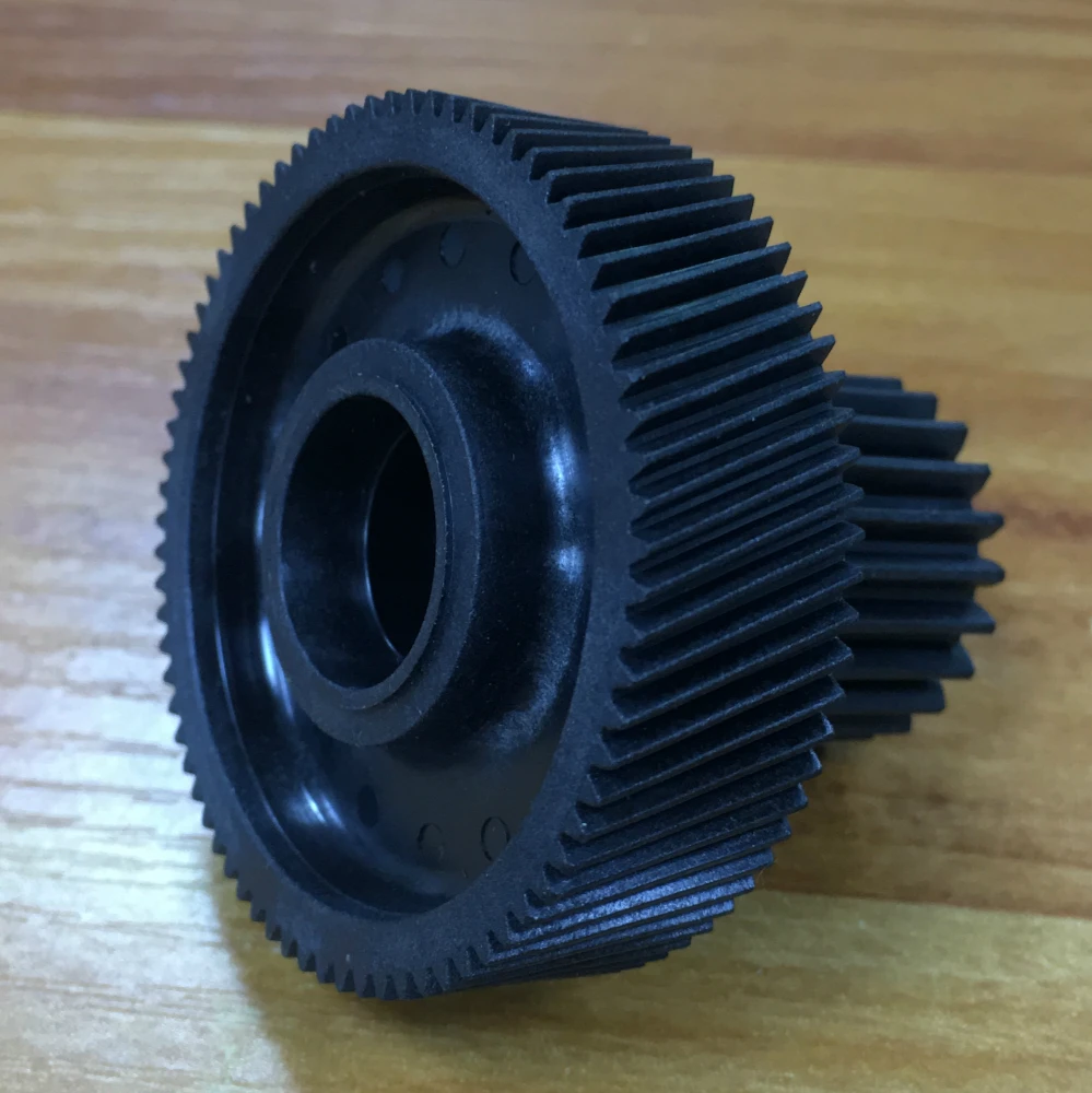 high custom double spur helical plastic gear wheel for gear box motor
