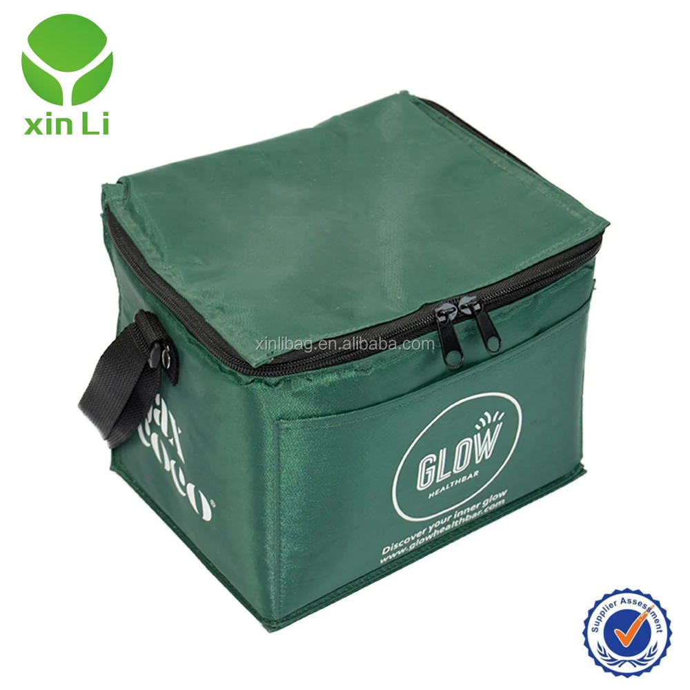 6 cans small soft beer cooler bag