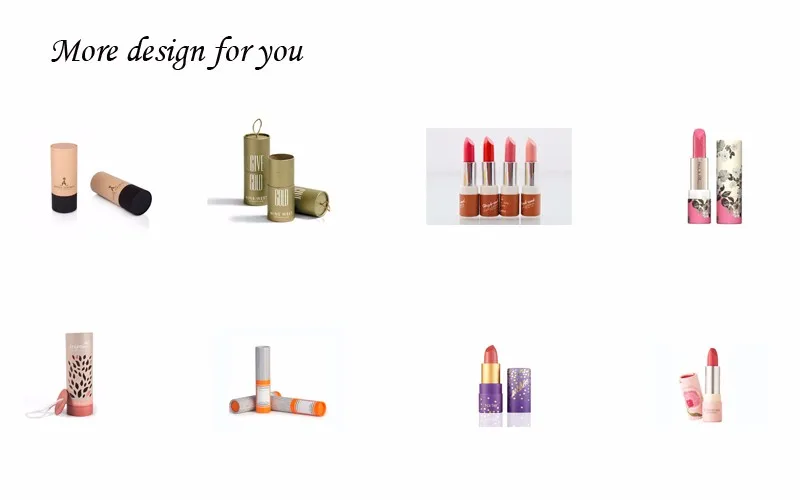 Recycled Cardboard Lipstick Packaging Tube Boxes Custom Paperboard Cosmetic Container Empty Lipstick Kraft Paper Tubes