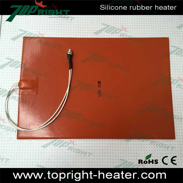 12 В жаропрочных вентиляторы самоклеющиеся силиконовой резины отопление колодки / мат / нагреватель