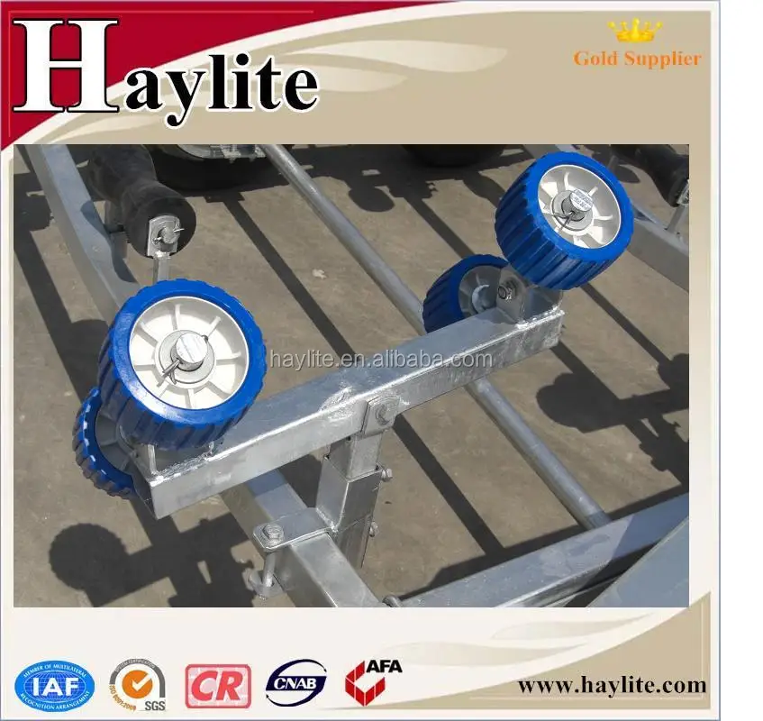 galvanized roller steel boat trailer for double jet ski