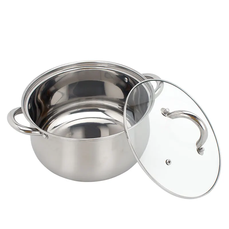 
Stainless Steel Cooking Pots Casserole Hotpot Metal Pot 