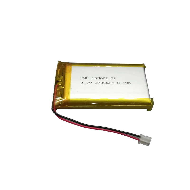 Lithium Polymer Battery 3.8V 3.7V 2700mah 3000mah Lipo Battery 103662 for GPS fleet tracking