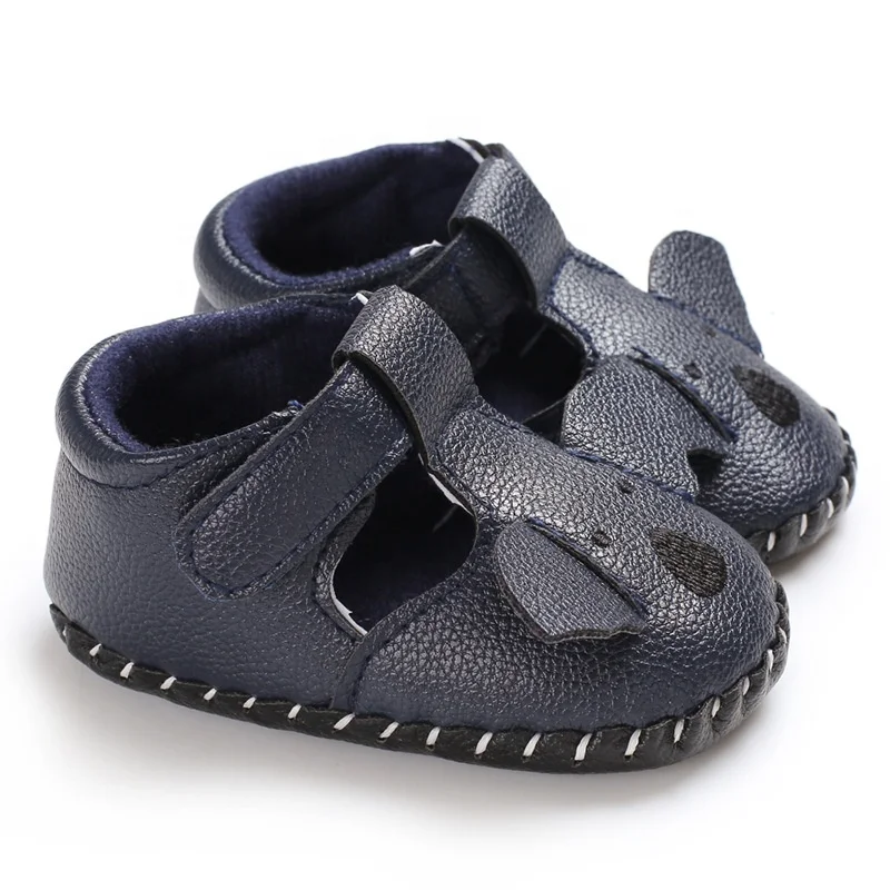 EVERTOP best sale koala design comfortable PU upper rubber sole newborn sandals baby shoes