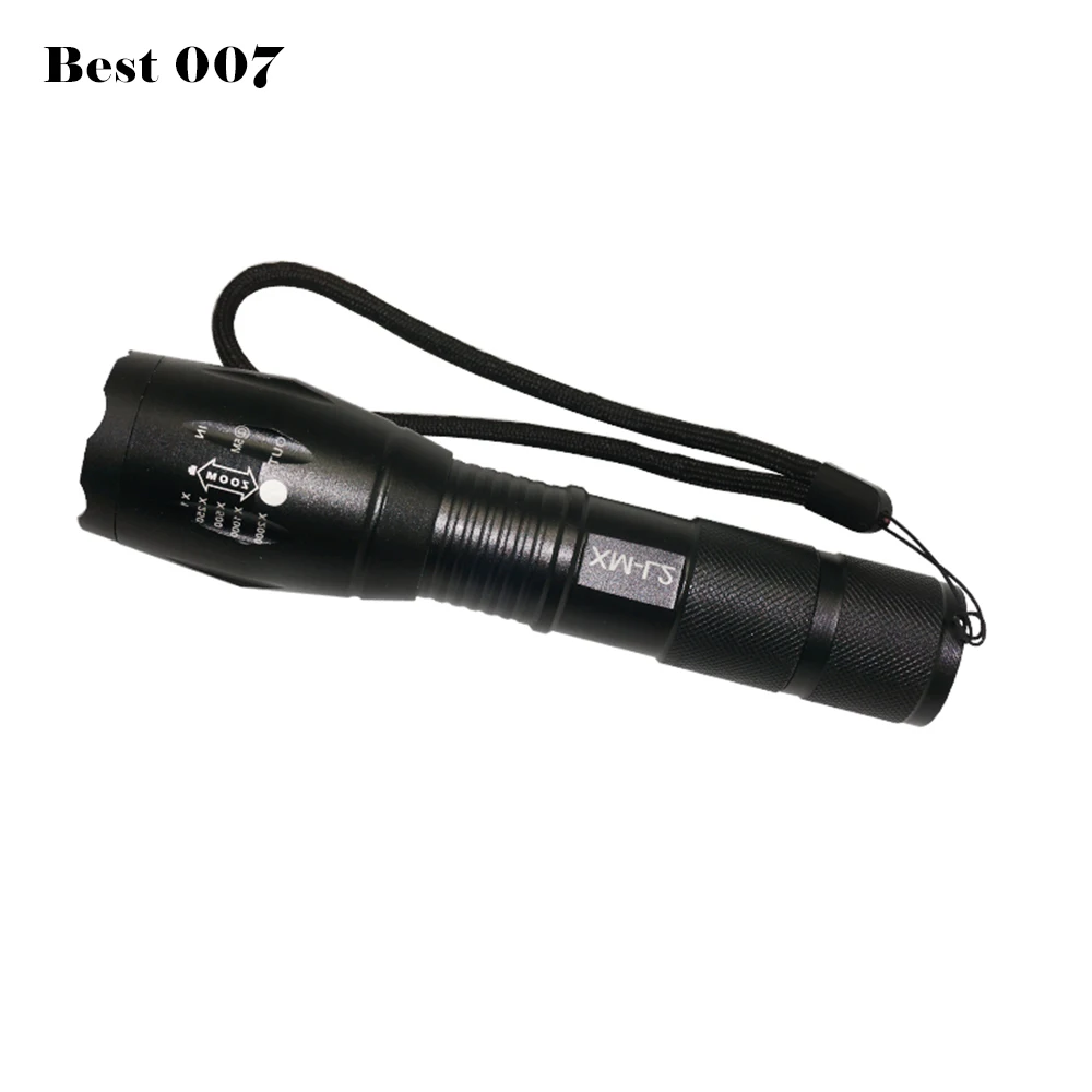 usa warehouse long distance t6 led tactical flashlight lenser torches
