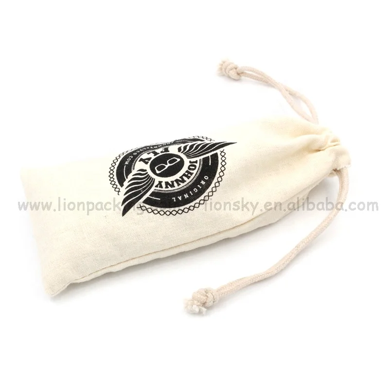 Сумка для очков на шнурке с логотипом на заказ, длинная сумка для очков из органического хлопка, сумка для солнцезащитных очков