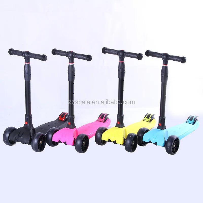 Folding Kick Scooter 4 Wheels Outdoor Kids Ride Sport Exercise Scoote