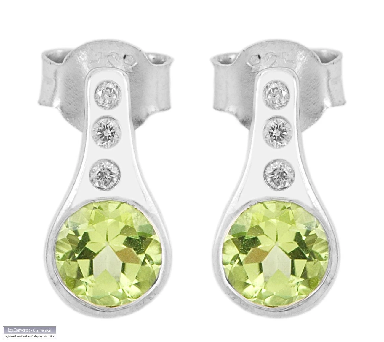 Fashion luxury famous designer gold plated women 925 sterling silver green onyx stone stud earring by Indian seller