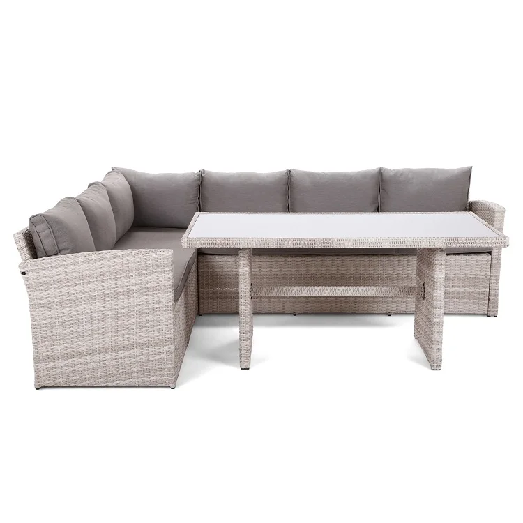 Modern High Quality Outdoor Furniture Set Dining Set Rattan Corner Sofa
