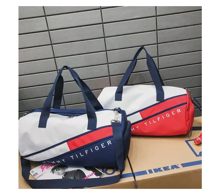 
Packable Sports Gym Bag with Wet Pocket & Shoes Compartment Travel Duffel Bag 