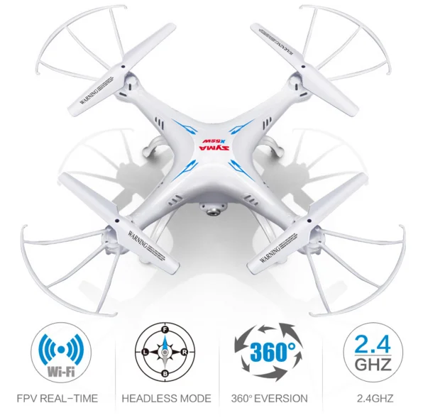SYMA X5SC WIFI Drone Quadcopter With FPV Camera Headless 6-Axis Real Time RC Helicopter
