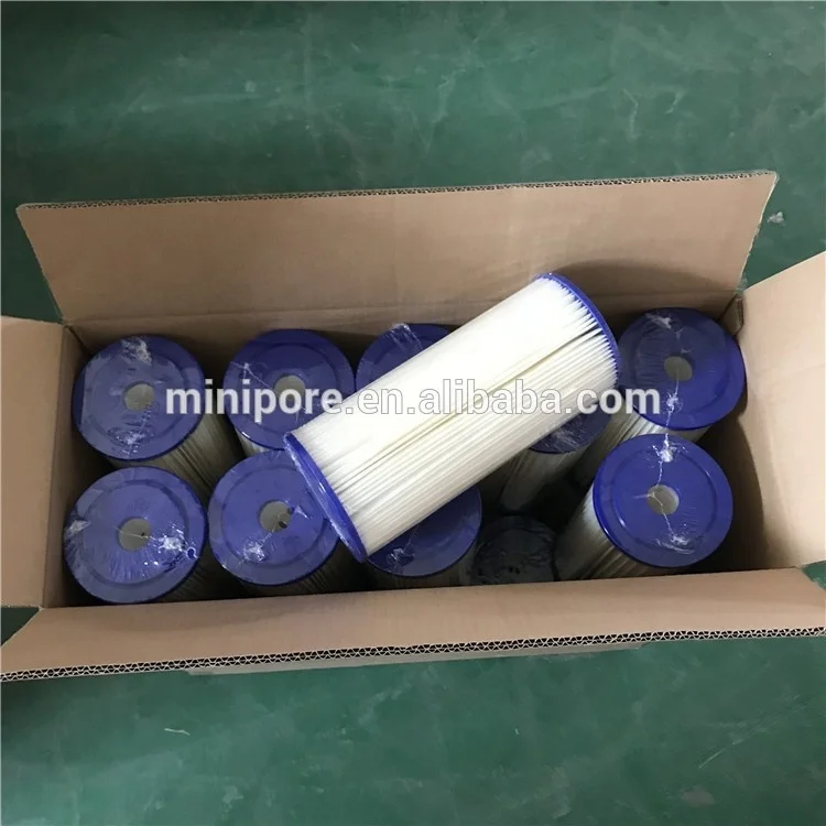 PCP pleated paper filter cartridge / polyester cellulose pleated water filter 10' 20'