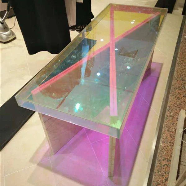 4-19mm coated iridescent reflective glass facade dazzle colored glass