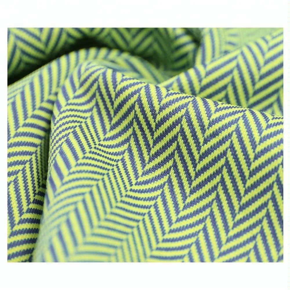 100% Polyester 2 Tone Herring Bone Fleece Fabric Print