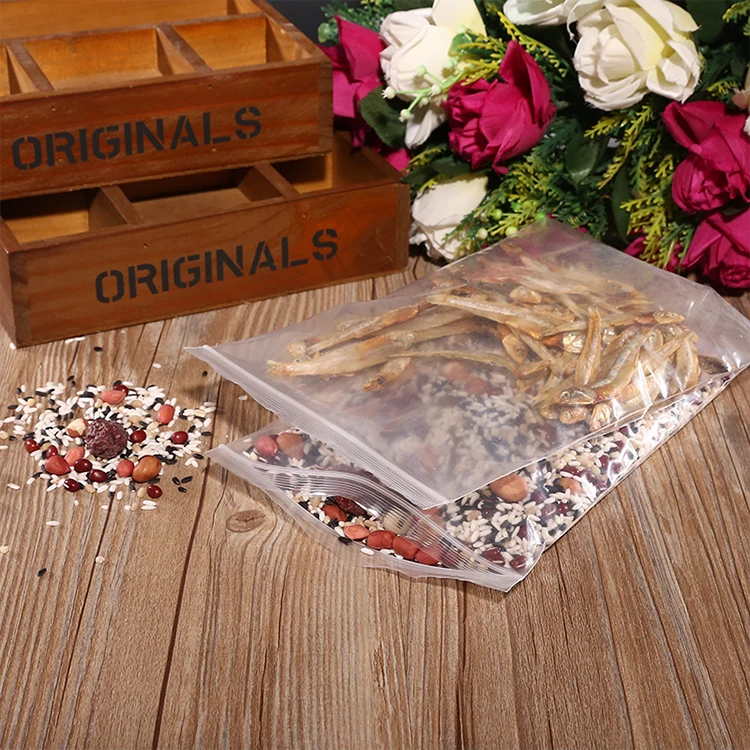 POLYSMARTS Mailing Usage Clear Printed Zipper Bag For Cosmetic, 2018 Alibaba Supplier Custom Poly Bag