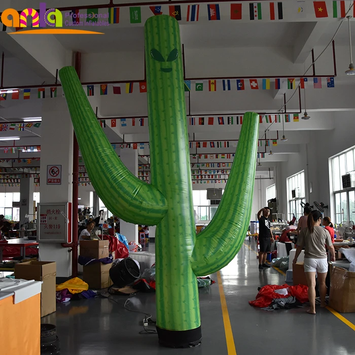 Giant inflatable Cactus tree air dancer for park decoration, oxford inflatable plant model cactus/coconut for outdoor