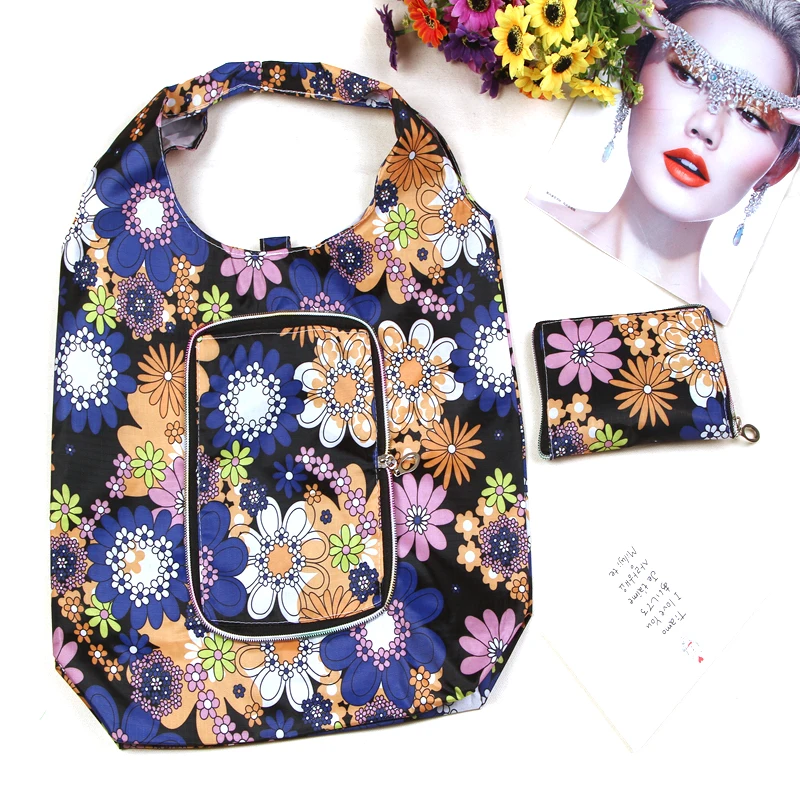 
cheap wholesale custom waterproof reusable shopping bag pouch eco promotional 