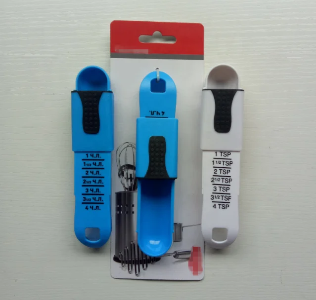 Special design plastic adjustable measuring spoon for liquid and powder measuring
