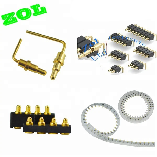 Solder type straight multi pins Spring POGO pin