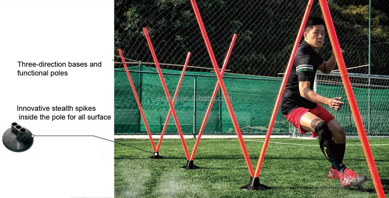 new soccer training poles sports agility poles for all surface