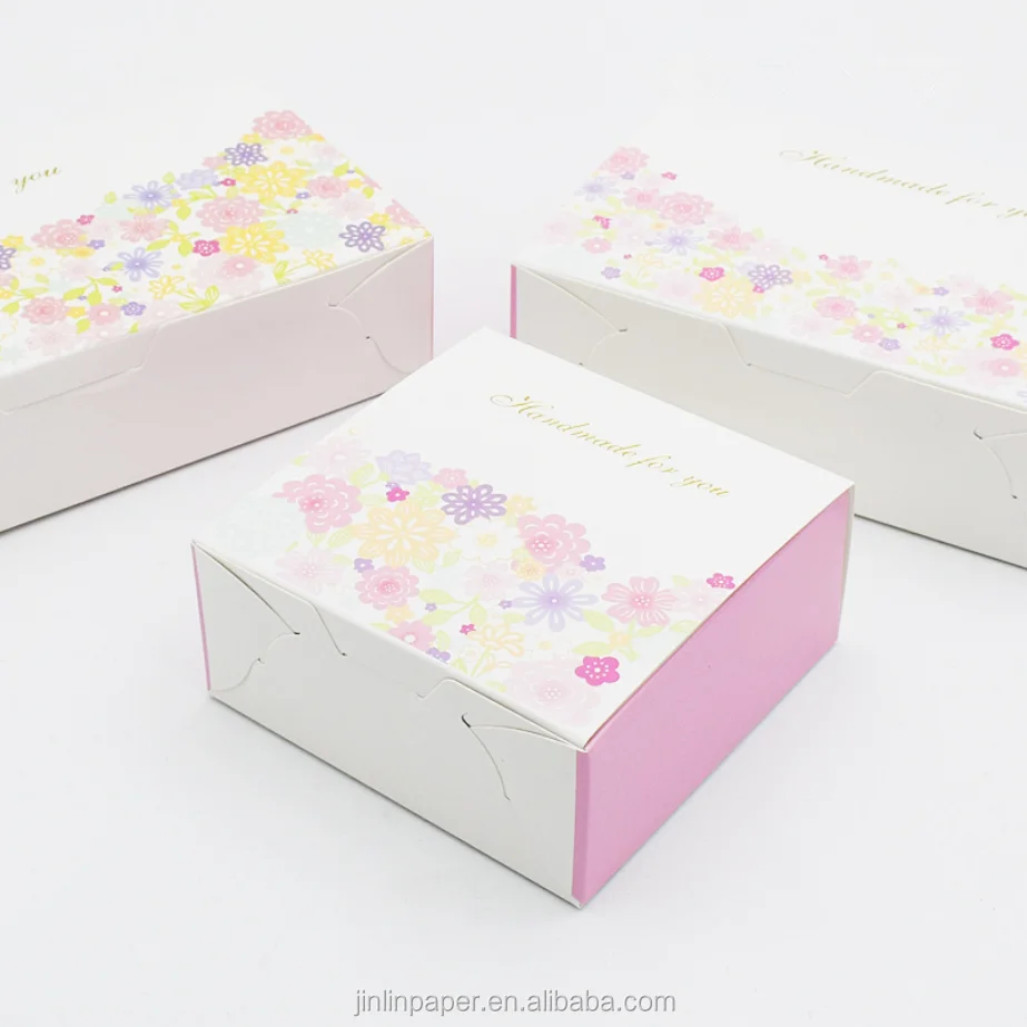 Biodegradable Cake Box Custom Printed 4/6/8 Paper Cupcake Box