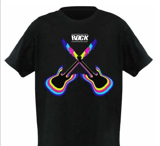 
 Оптовая продажа Alibaba, футболки с рисунком электролюминесцентной краски и футболки на заказ  