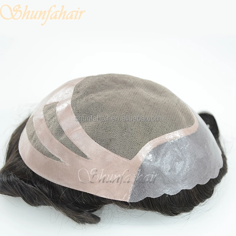 Toupee, hair system hair replacement factory in Qingdao China