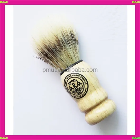 Private label wooden handle shaving brush for men makeup