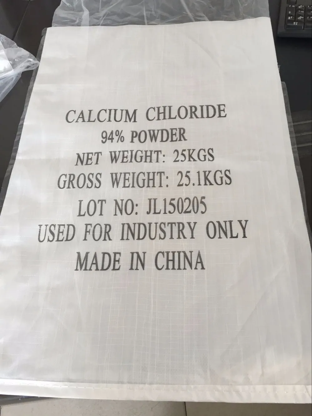 94% calcium chloride 25kg bag and jumbo bag CaCl2 manufacturer