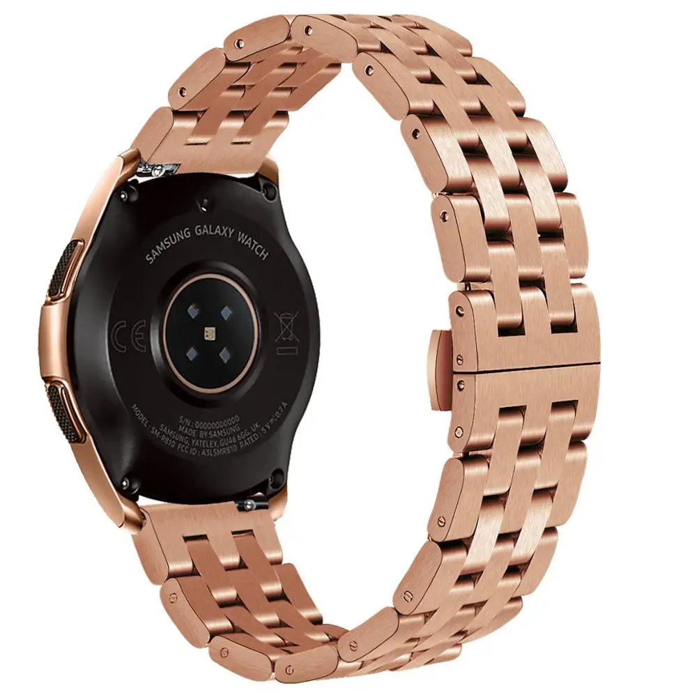 Adjustable 5 link metal band stainless steel watch banding strap bracelet for Samsung Galaxy Smart Watch Bands