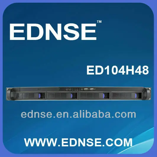 ed104h48 1u 4 hdd bay hot swap server chassis