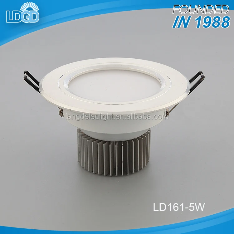 Супер яркий светодиодный свет Хорошее тепловыделение затемнения встроенный 5 Вт 12 Вт круглый светодиодный свет вниз жилья