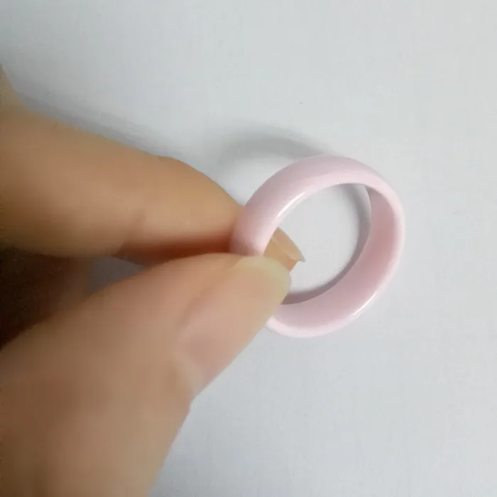 Custom image or words laser engraved inside or outside blank ceramic ring jewelry