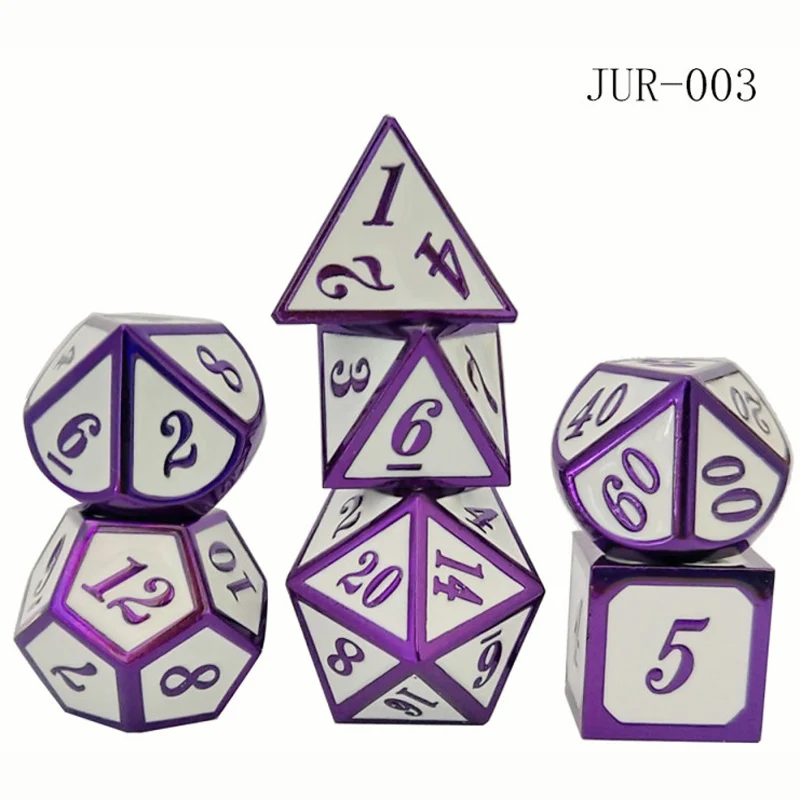 
Source factory specializing in making zinc alloy multi-sided metal dice game entertainment dice 