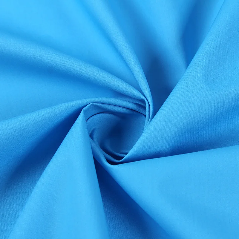 
High quality hotel workwear tc solid dyed popeline fabrics 