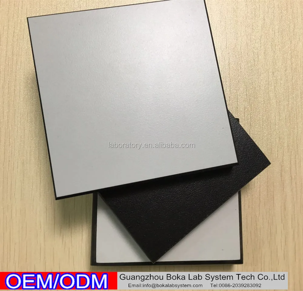 12.7mm Black Phenolic laboratory Resin Lab Table Tops With Chemical Resistant