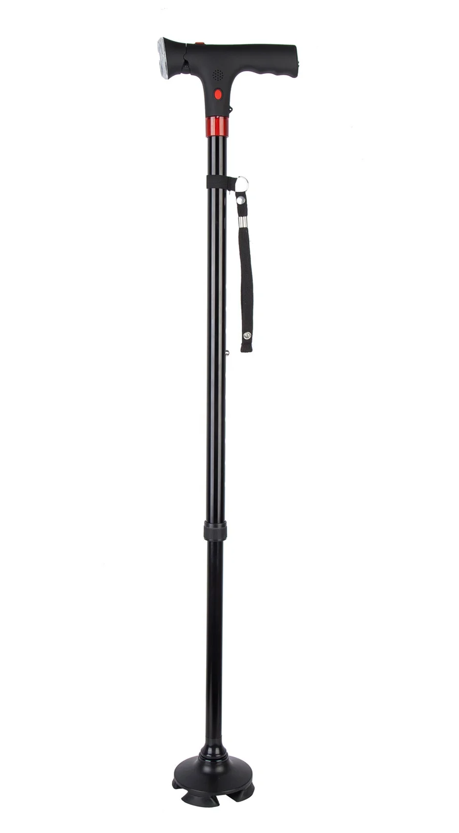High Quality Folding Walking Sticks with Folding Height Crutch  With Led Light  For Old People