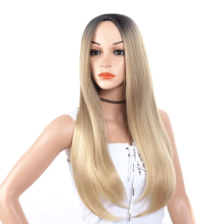 
Wholesale synthetic hair wigs wigs for black women Synthetic Fiber 100% High Temperature Long Straight Hair Party cosplay wigs 