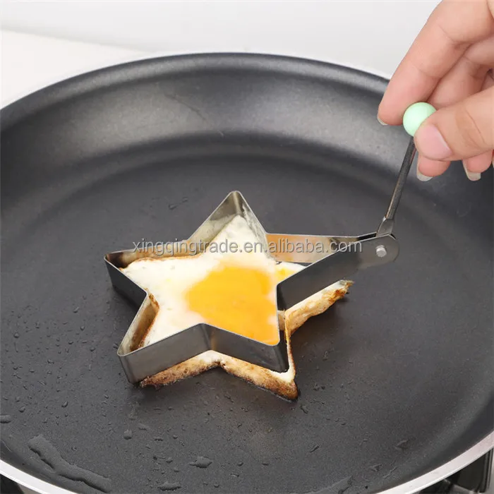 Stainless steel form for frying eggs tools omelette mould device egg/pancake ring egg shaped kitchen appliances