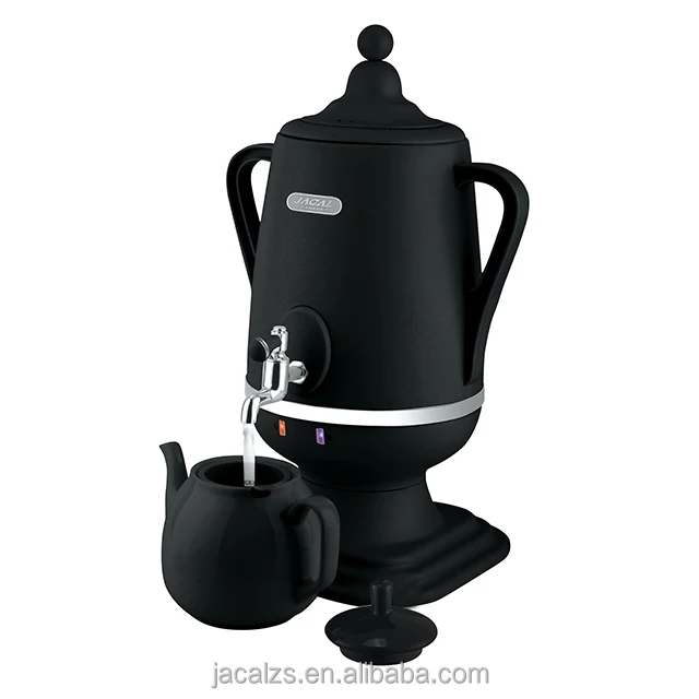 3.2L Classic Plastic Electric Russian  Tea maker Samovar with Ceramic teapot