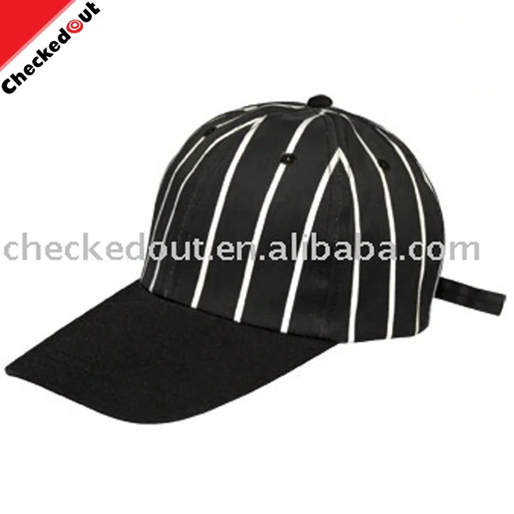 2017 горячие продажи ресторан нетканые дешевые Хлопок черный полосатый мода Колпак Шеф-Повара
